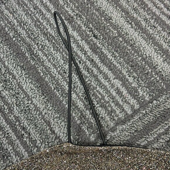 Leith metallic silver sparkle crop top bralette. - Picture 4 of 9